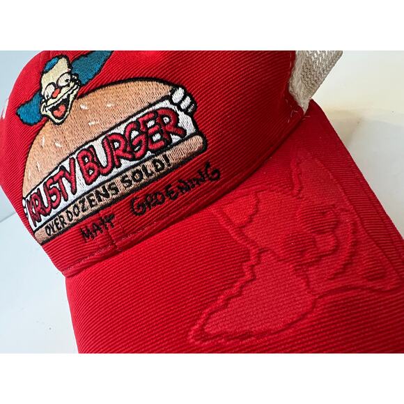 The Simpsons KRUSTY THE CLOWN KRUSTY BURGER HAT/CAP 2002 - Picture 2 of 8